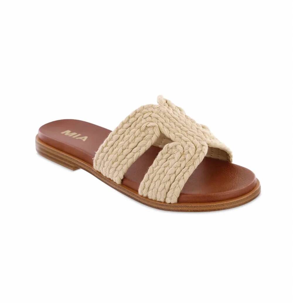 NEW MIA women's poet rope sandal in natural